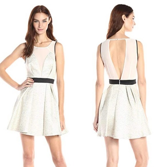 BCBGeneration Dresses & Skirts - BCBG generation ivory combo flare dress